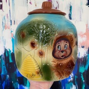 Vintage American Bisque Flicker Flash Cookie Jar